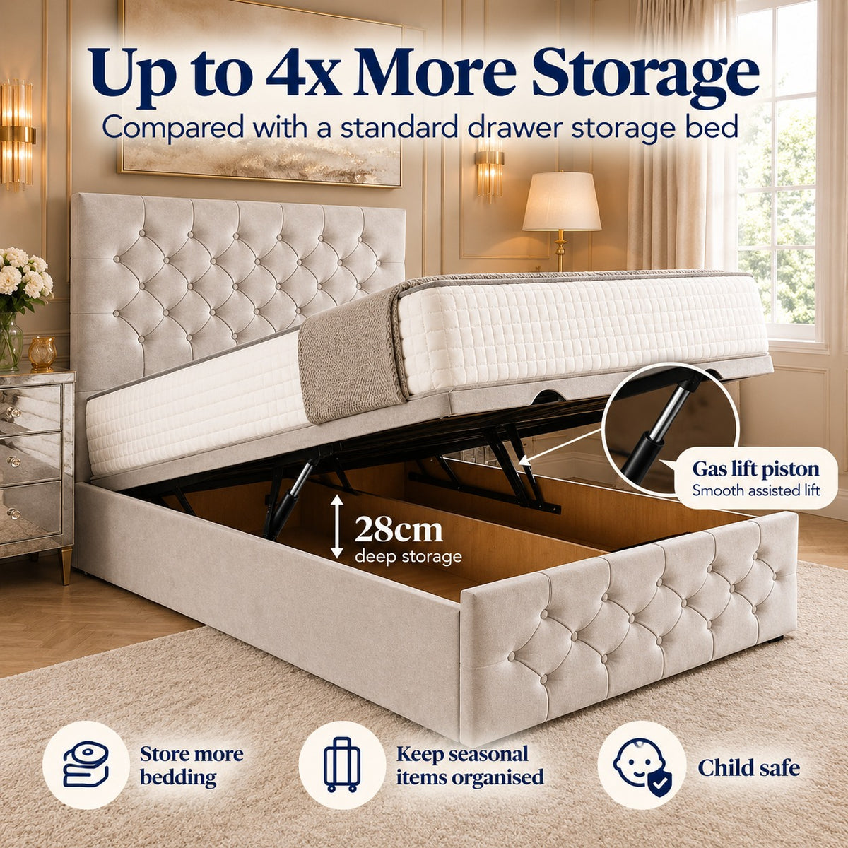 Denver Ottoman Divan Bed