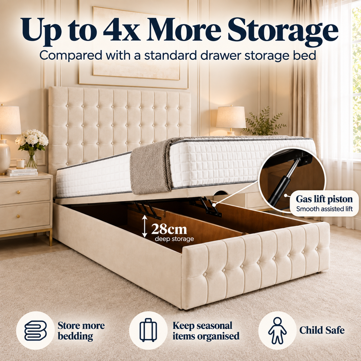 Houston Ottoman Divan Bed